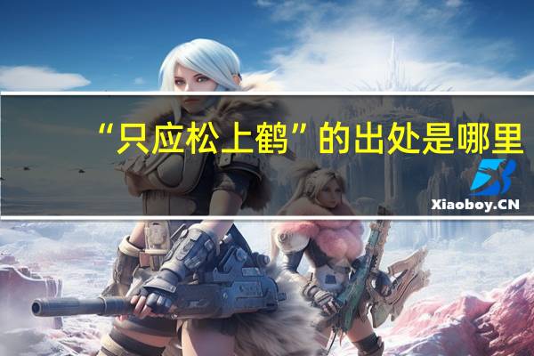 “只应松上鹤”的出处是哪里