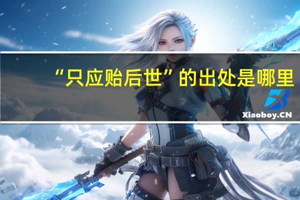 “只应贻后世”的出处是哪里
