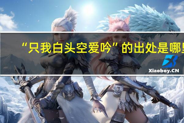 “只我白头空爱吟”的出处是哪里