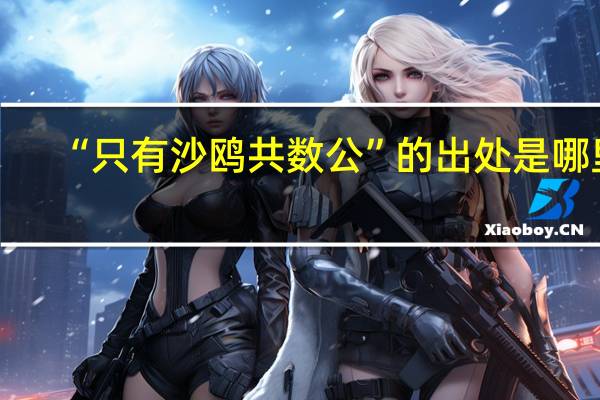 “只有沙鸥共数公”的出处是哪里