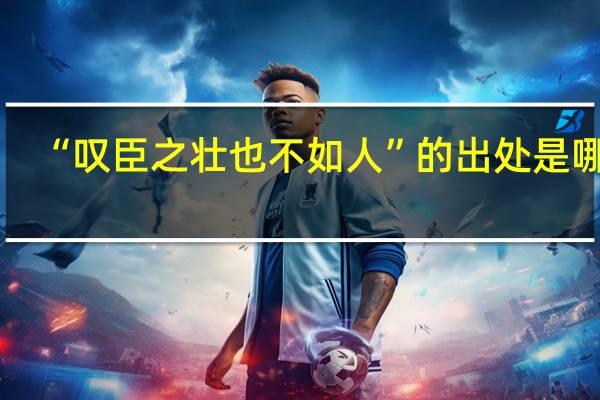 “叹臣之壮也不如人”的出处是哪里
