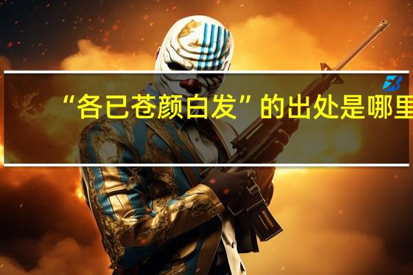 “各已苍颜白发”的出处是哪里