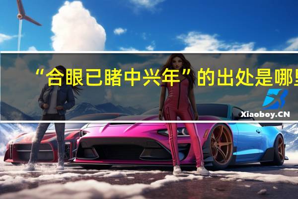 “合眼已睹中兴年”的出处是哪里