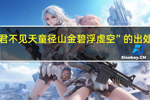 “君不见天童径山金碧浮虚空”的出处是哪里