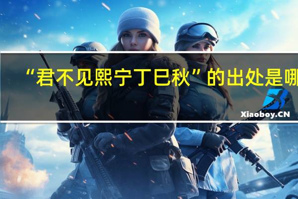 “君不见熙宁丁巳秋”的出处是哪里