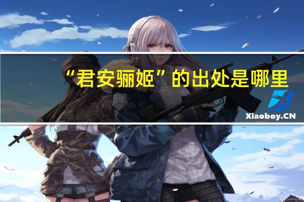 “君安骊姬”的出处是哪里