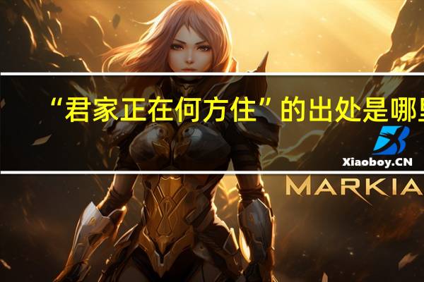 “君家正在何方住”的出处是哪里