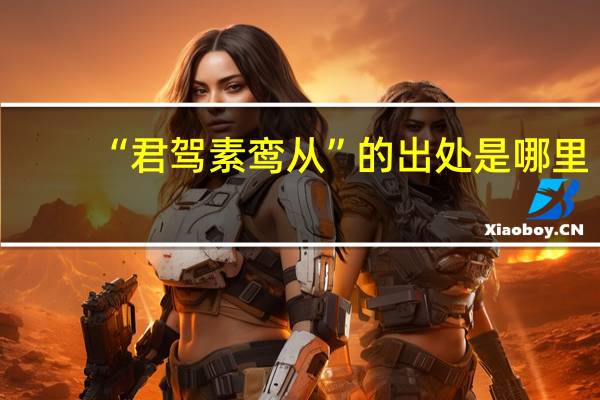 “君驾素鸾从”的出处是哪里