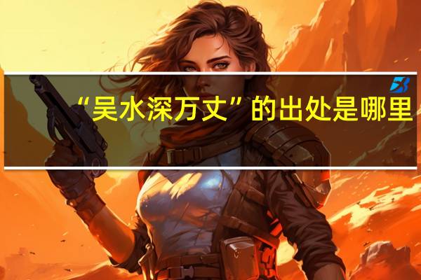 “吴水深万丈”的出处是哪里