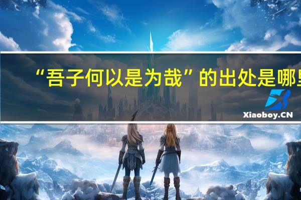 “吾子何以是为哉”的出处是哪里