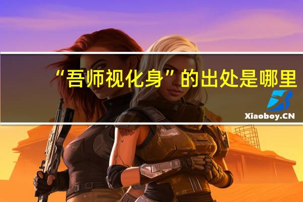 “吾师视化身”的出处是哪里