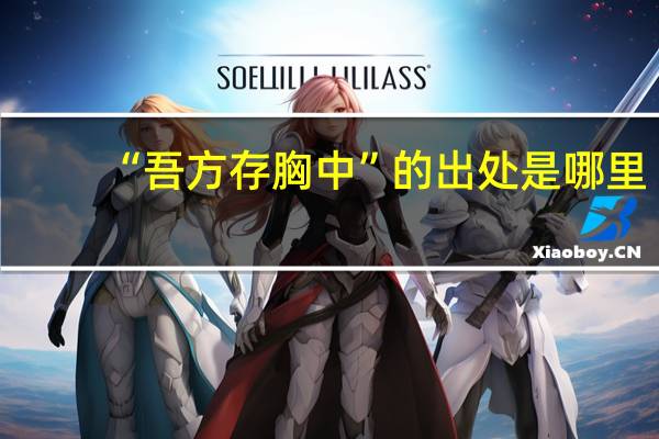 “吾方存胸中”的出处是哪里