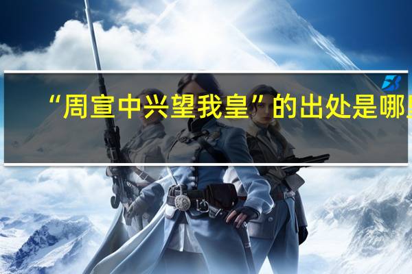 “周宣中兴望我皇”的出处是哪里