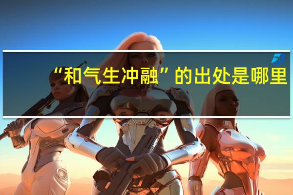 “和气生冲融”的出处是哪里