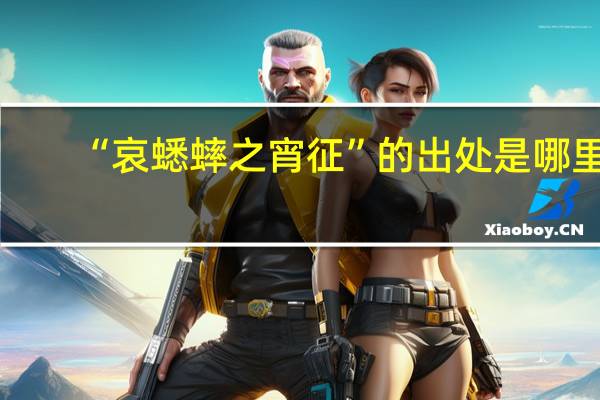 “哀蟋蟀之宵征”的出处是哪里