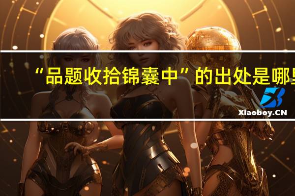 “品题收拾锦囊中”的出处是哪里
