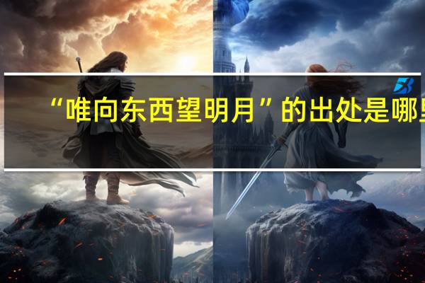 “唯向东西望明月”的出处是哪里