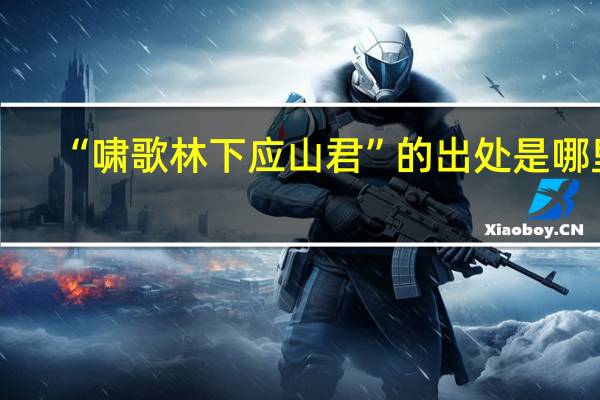 “啸歌林下应山君”的出处是哪里