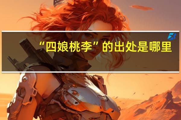 “四娘桃李”的出处是哪里