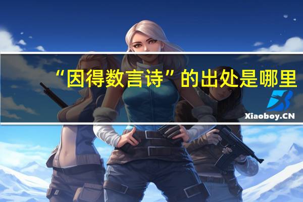 “因得数言诗”的出处是哪里