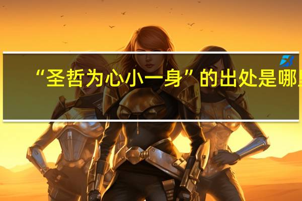 “圣哲为心小一身”的出处是哪里