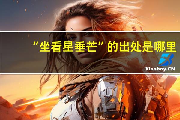 “坐看星垂芒”的出处是哪里