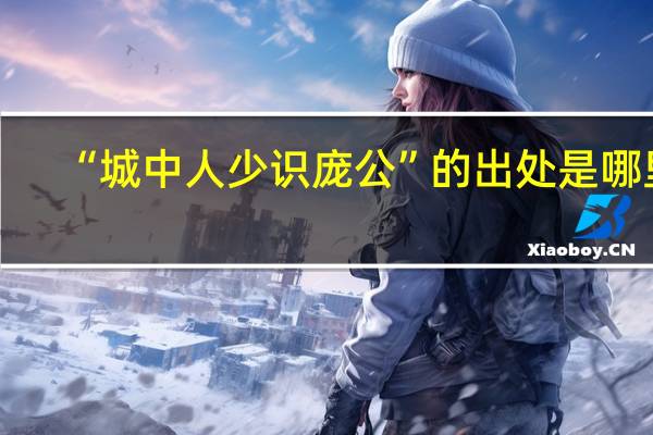 “城中人少识庞公”的出处是哪里