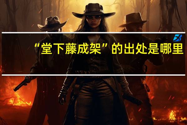 “堂下藤成架”的出处是哪里