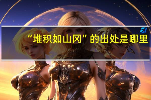 “堆积如山冈”的出处是哪里