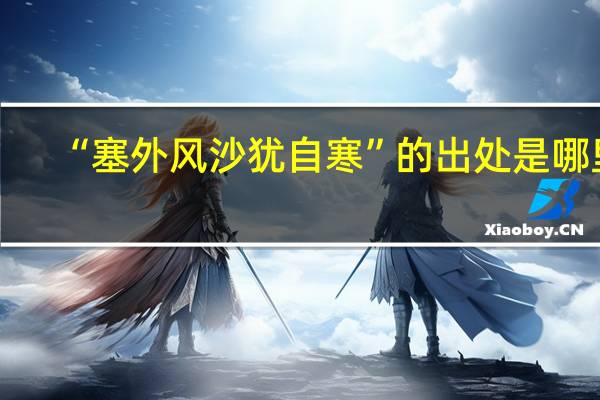 “塞外风沙犹自寒”的出处是哪里