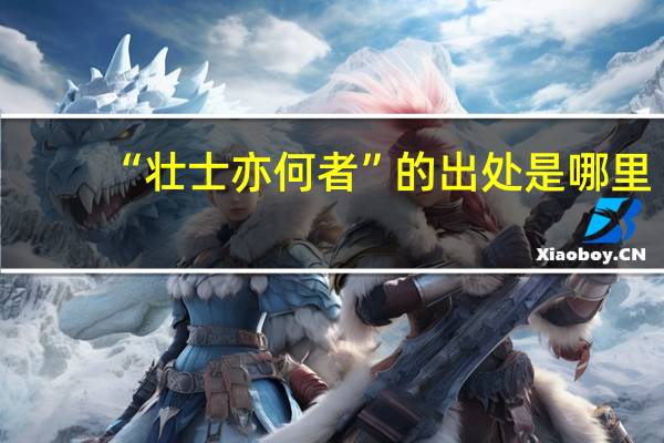 “壮士亦何者”的出处是哪里