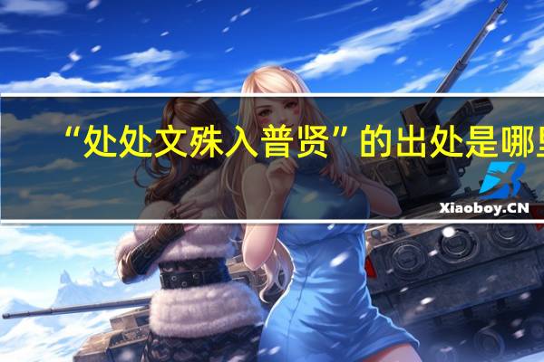 “处处文殊入普贤”的出处是哪里