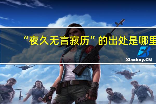 “夜久无言寂历”的出处是哪里