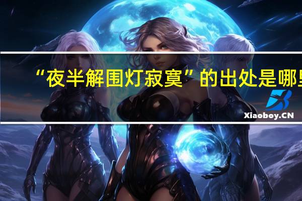 “夜半解围灯寂寞”的出处是哪里