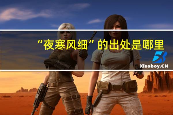 “夜寒风细”的出处是哪里