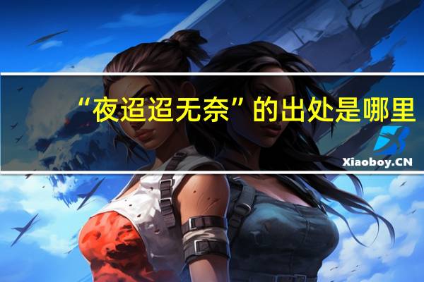 “夜迢迢无奈”的出处是哪里