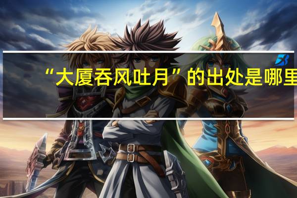 “大厦吞风吐月”的出处是哪里