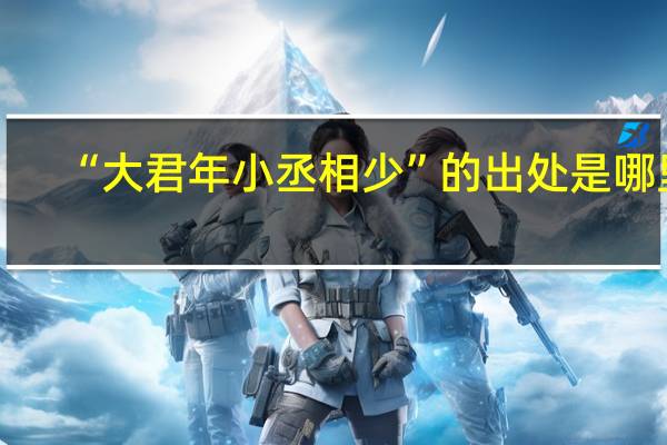 “大君年小丞相少”的出处是哪里