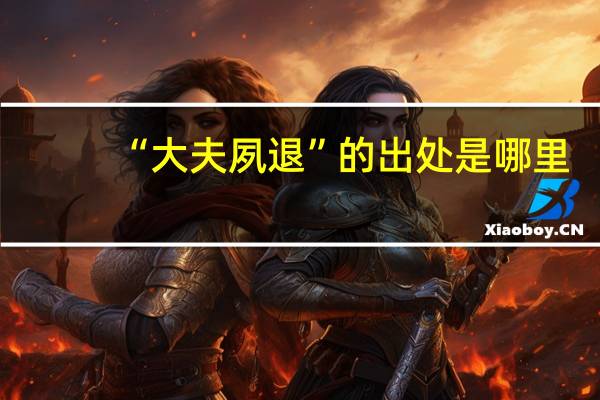 “大夫夙退”的出处是哪里