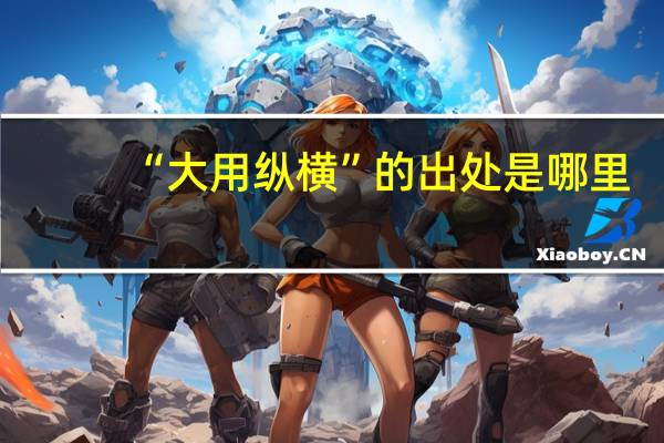 “大用纵横”的出处是哪里