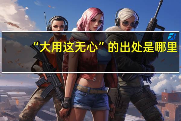 “大用这无心”的出处是哪里