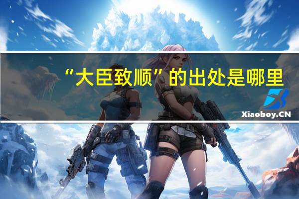 “大臣致顺”的出处是哪里