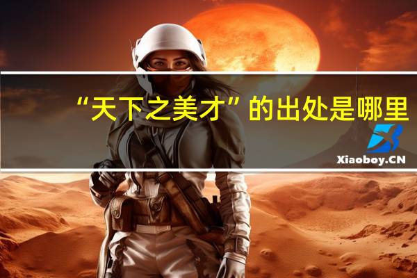 “天下之美才”的出处是哪里