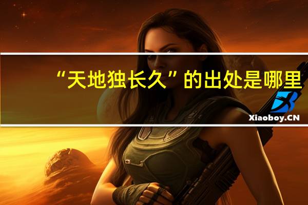 “天地独长久”的出处是哪里