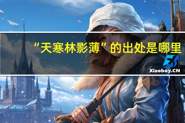 “天寒林影薄”的出处是哪里