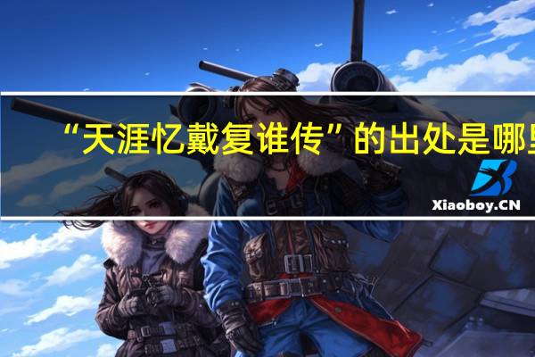 “天涯忆戴复谁传”的出处是哪里