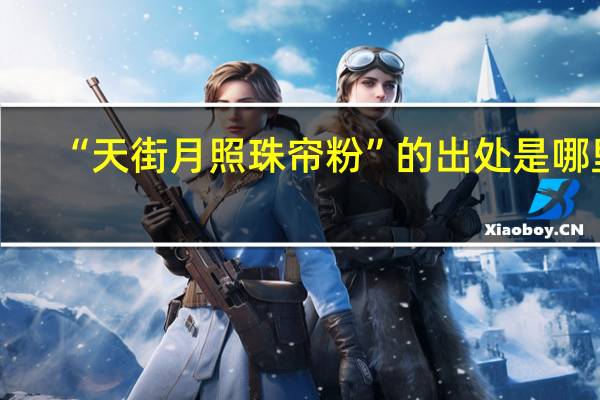 “天街月照珠帘粉”的出处是哪里