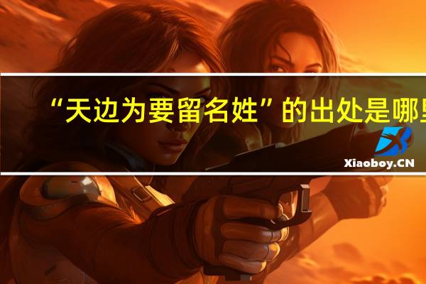“天边为要留名姓”的出处是哪里