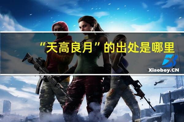 “天高良月”的出处是哪里