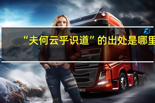 “夫何云乎识道”的出处是哪里